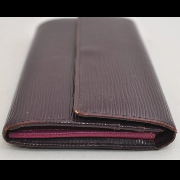 💜Louis Vuitton Purple Epi Portefeuille Sarah Long Wallet RARE!!!💜 - Picture 3 of 16